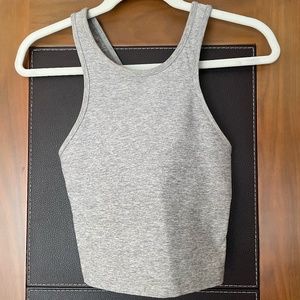 Beyond Yoga racer front/crossed back workout top